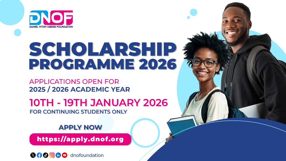 DNOF Opens Applications for 2026 Scholarship Programme for Continuing Students